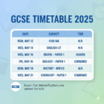 gcse timetable 2025