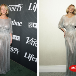 sydney sweeney silver dress