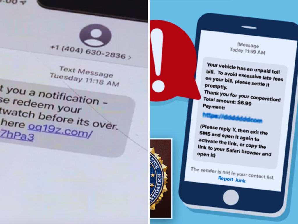 fbi warning smishing texts